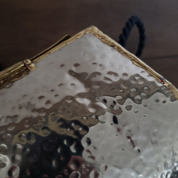 Vintage Lunacy Designs Gold & Silver Tone Hand Crafted Metal Crossbody Purse - Picture 9 of 9